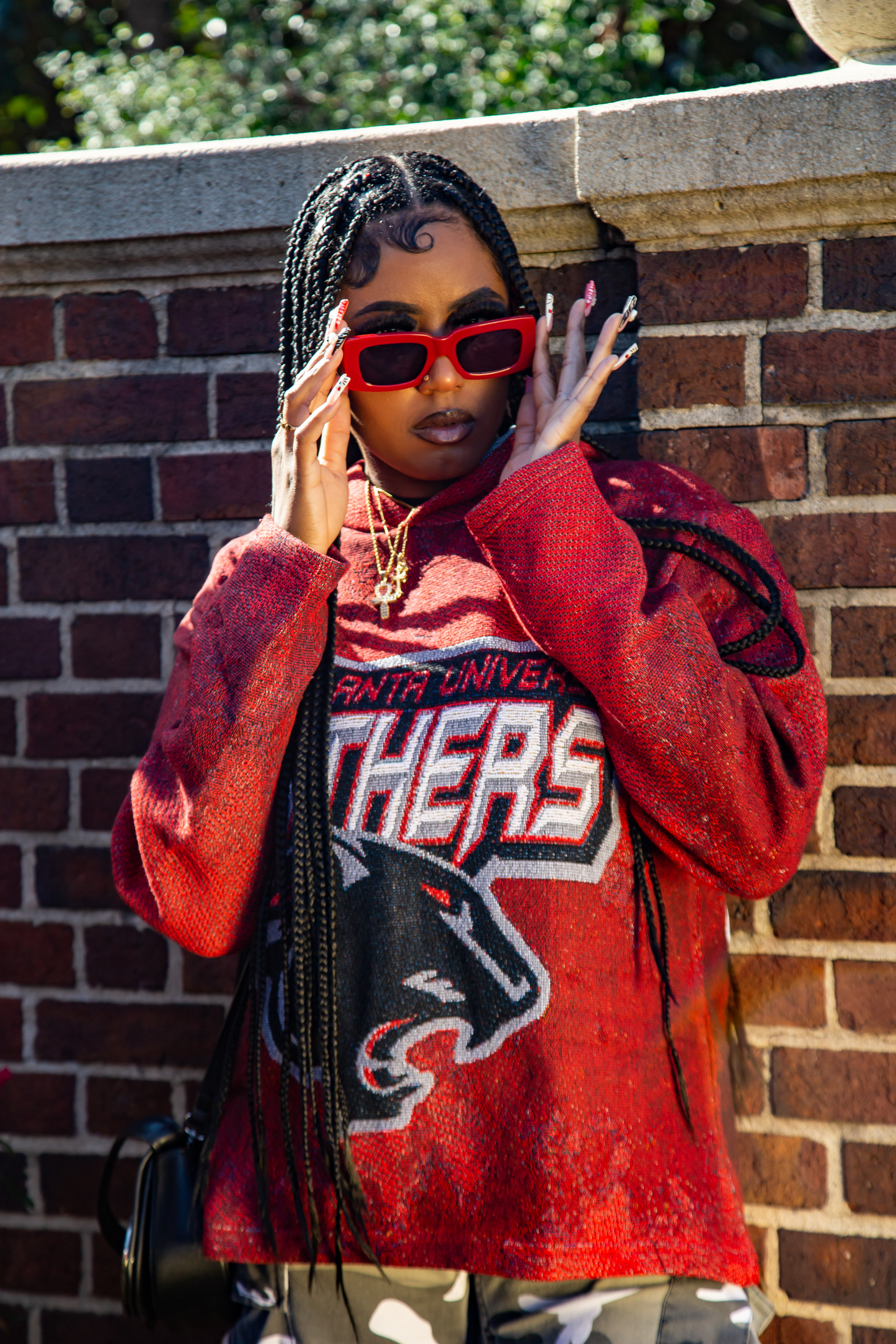 Clark Atlanta University Tapestry Hoodie Sweater