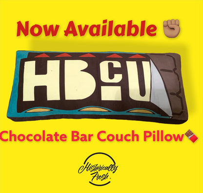 Plush Chocolate Bar Couch Pillow