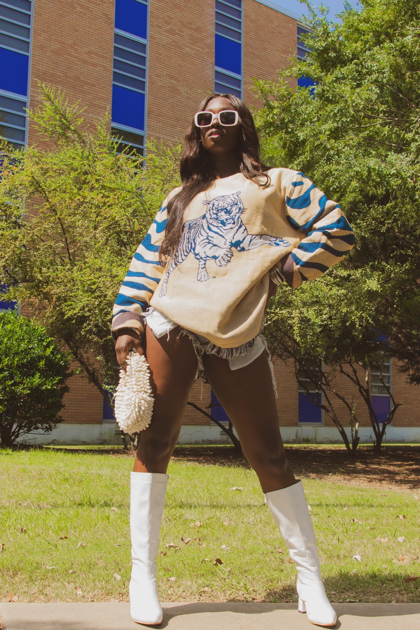 Jackson State Tiger Tapestry Sweater